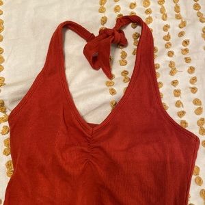 Hollister burnt orange bodysuit